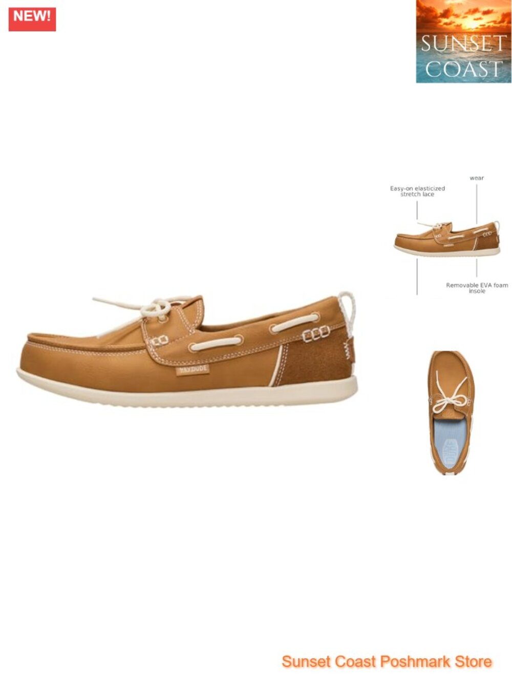 Hey Dude Women's Harbor Breeze Lo Classic Slip-On Boat Shoes Synthetic